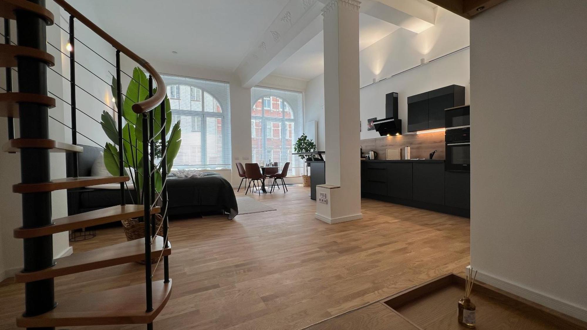 Neu! City-Loft-Apartment Im Goethe Palais I 5P I Lift I Parkplatz I Zentrum I Helios Aue  Kültér fotó